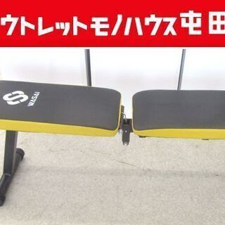 WASAI トレーニングベンチ 折りたたみ フラットベンチ 黄色/黒色