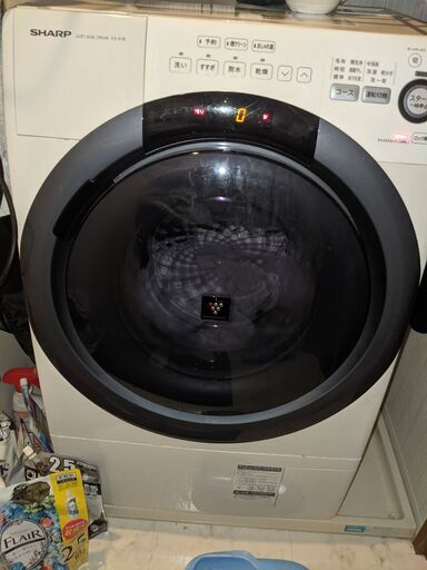 SHARP ES-S78-WL JUST SIZE ドラム式洗濯機（左開き）