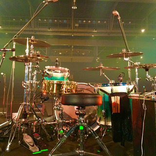 【Pearl ドラムセット】スタンド、ケース付き