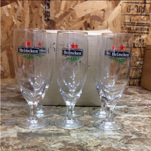 (5148-0) 未使用 Heineken ハイネケン ピルスナー グラス 6個セット