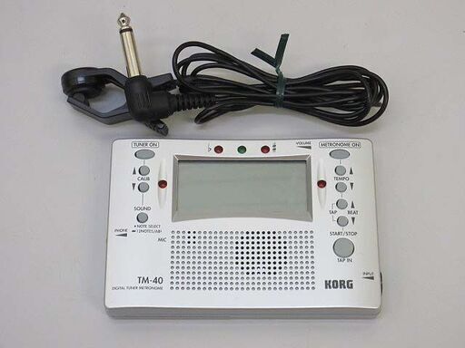 中古 Ss18korgチューナーtm 40シルバー薄型軽量コルグメトロノームチューニングコンタクトマイク付き音合わせ調整調弦調律調音可 リビング館 白石店 白石のその他の中古あげます 譲ります ジモティーで不用品の処分