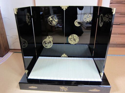 御屏風とお飾り台のセット