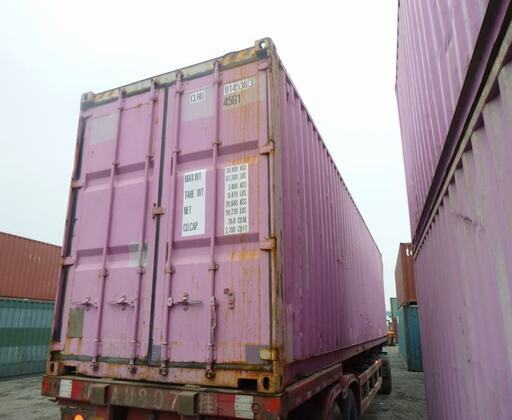 価格高騰中] 海上コンテナ 40ft ハイキューブ③