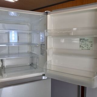 TOSHIBA 冷蔵庫 3ドア 340L ファン式 まん中野菜室 東芝 GR-34NC