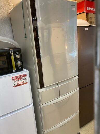 ☆中古 激安！！ Panasonic　パナソニック　5ドア　ノンフロン冷凍冷蔵庫　426L　2015年製  NR-E430V-N　KD019 ￥38000！！