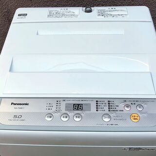 ⑫【6ヶ月保証付・税込み】18年製 パナソニック 5.0kg 全自動洗濯機 NA 