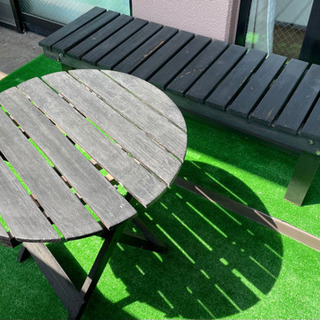 【ネット決済】ガーデン用ベンチとテーブル