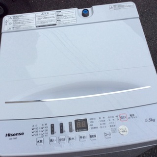 【RKGSE-511】特価！ハイセンス/Hisense/5.5kg洗濯機/HW-T55D/中古/2020年製/当社より近隣無料配達OK！ 全自動洗濯機 ホワイト HW-T55D [洗濯5.5kg /乾燥機能無 /上開き
