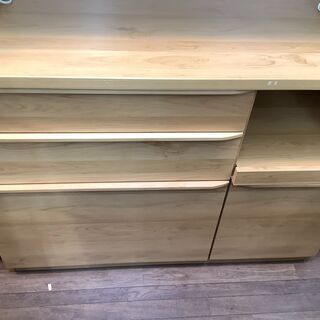 川口家具　キッチンボード　ナチュラル　