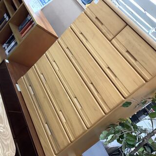 大川家具　6段チェスト　ナチュラル　キズあり
