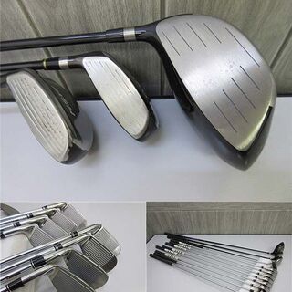 ss2136　中古　ゴルフクラブフルセット　12本セット　キャディバッグ付ゴルフセット　クラブセット　ドライバー　アイアン　パターGeotech　TOBUMDA　SEDANA　SRIXION ss2136 中古 ゴルフクラブフルセット 12本セット キャディバッグ付