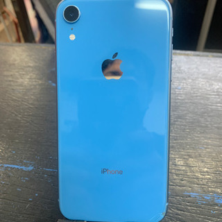 【SIMフリー】iPhoneXR 128GB ブルー 背面かけ ...