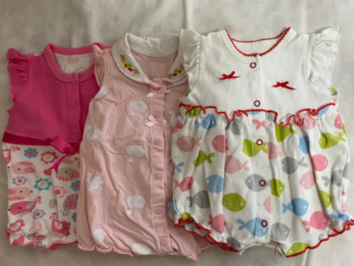 夏生まれ女の子ロンパースセット60センチ モモ 練馬春日町のベビー用品の中古あげます 譲ります ジモティーで不用品の処分