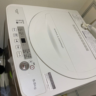 【受け渡し予定者確定】【譲ります】中古　洗濯機　5.5kg