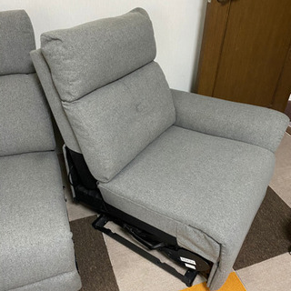 家具 【電動リクライニングソファ】最大140度無段階リクライニング機能 