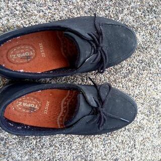黒  22.5cmおばぁちゃんの柔らか靴