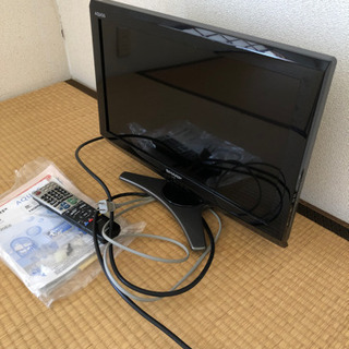 SHARP液晶テレビ　16V リモコン　説明書　B-casカード付