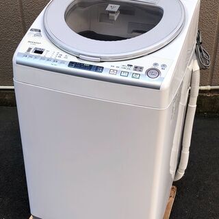 ㊴【6ヶ月保証付・税込み】シャープ 8kg/4.5kg タテ型洗...