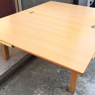 〇木製テーブル 可動式テーブル 家具  机 収納テーブル  ロー...