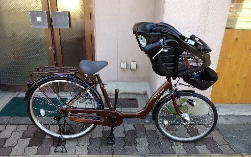 VIRGO[ビルゴ]22/26吋子供乗せ自転車 内装3段/LEDオート/ブラウン