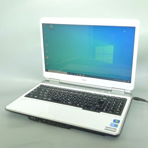 送料無料 1台限定 ノートパソコン 中古良品 16型 NEC LL550WG1KS Core i3 4GB 500GB DVDRW 無線 Windows10 テンキー付 Office ホワイト