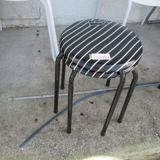 ID:G965719　丸椅子（黒）