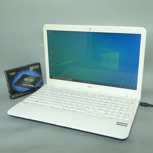 送料無料 新品SSD256GB ホワイト希少 早い者勝ち ノートパソコン 中古良品 15.6型 NEC LS150JS6W Core i7 8GB DVDマルチ 無線 Win10 Office