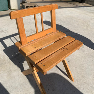 折り畳み木製椅子☆手作り品☆中古☆堺市中区まで引取り希望