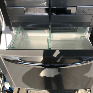 【リサイクルサービス八光　安心の1か月保証　旧鹿児島市内配達・設置無料】東芝 TOSHIBA GR-NF376F-XS [ノンフロン冷蔵庫(フレンチドア)]