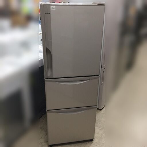 J515 6か月保証付き！ HITACHI ヒタチ ノンフロン冷凍冷蔵庫 R-27GV 265L ライトブラウン 2017年製 クリーニング 動作確認済み