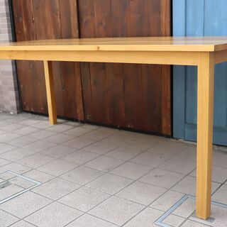 無印良品(MUJI)の人気のオーク材無垢材ダイニングテーブル！！180cmの 