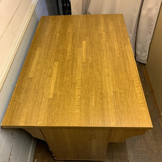 【ネット決済】洋裁台　テーブル　小物入れ付き　折りたたみ式