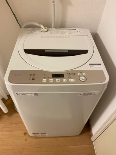 美品2020年製品 シャープ洗濯機 6キロ