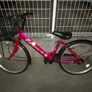 22インチ子供用自転車ピンク系
