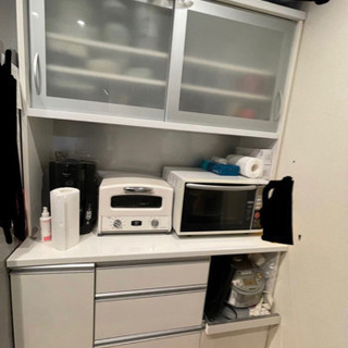 【ネット決済】カップボード　キッチンボード　食器棚　120