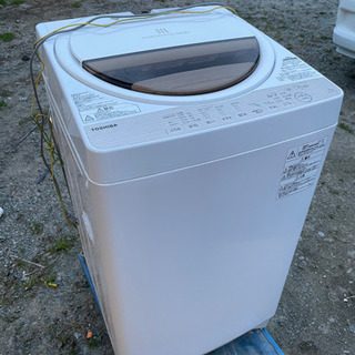 ★2017年製★極上超美品 中古★東芝 7㎏ パワフル浸透洗浄で驚きの白さ「パワフル洗浄浸透」洗濯機【AW-7G5】