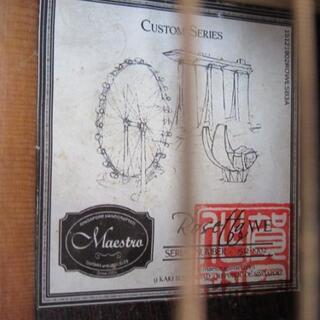 アコースティックギター（Rosetta WE、全単板）