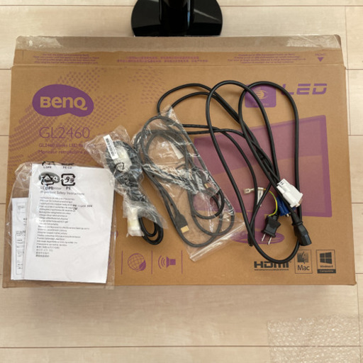 BENQ GL2460 モニター(中古、目立った傷無し)