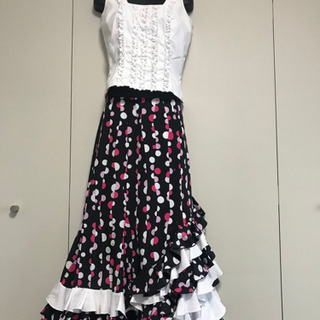 【ネット決済】フラメンコ 衣装　スペイン製　ツーピース