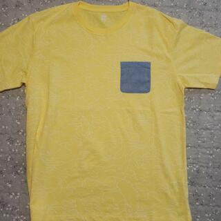 送料無料　Lサイズ 半袖tshirts　黄色　棉　新品未使用
