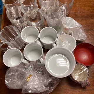 ガラスマグ、マグカップ、鉢、お皿