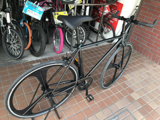 ★美品★700ｃ シングルピストバイク ブラック