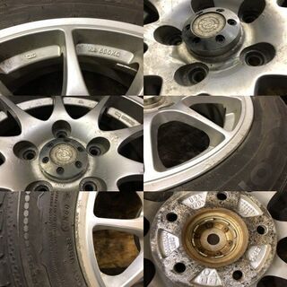 【NANKANG CORSAFA 195/60R15】スタッドレス【TSA 社外ホイール 15インチ 6.5J5HPCD114.3+48】2018年製 バリ溝　(TE516) クレジットカード QR決済可能