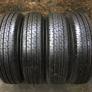 【DUNLOP SP175L 155/80R14 88/86N LT】夏タイヤ【GRASS 社外 14インチ 5J4HPCD100+35】サクシード プロボックス等　(MTA109) クレジットカード QR決済可能