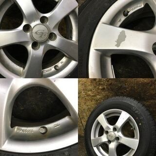 【DUNLOP SP175L 155/80R14 88/86N LT】夏タイヤ【GRASS 社外 14インチ 5J4HPCD100+35】サクシード プロボックス等　(MTA109) クレジットカード QR決済可能