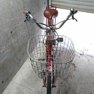 自転車中古 Escort Town 外装6段変速 オートライト カゴリアキャリア鍵