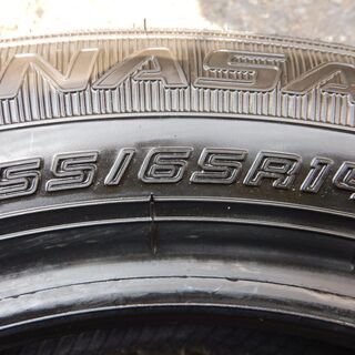 155/65-14　4本組　ダンロップ　軽自動車用　2021年製　新車外し！