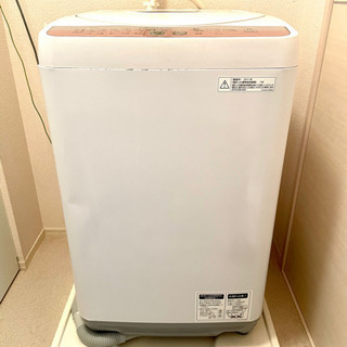 【4/14迄】洗濯機　SHARP ES-GE60L-P 6kg