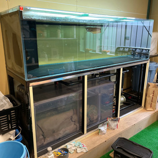 大型ガラス水槽2m×60cm×60cmオーバフローセット