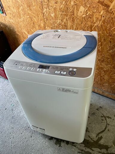I0801　シャープ　7㎏洗濯機　大容量　2015年